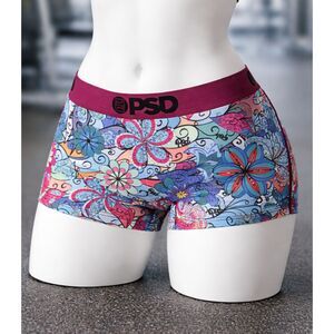 PSD Hippie Dippie Women S Floral Print Athletic Boyshort/Underwear NWT